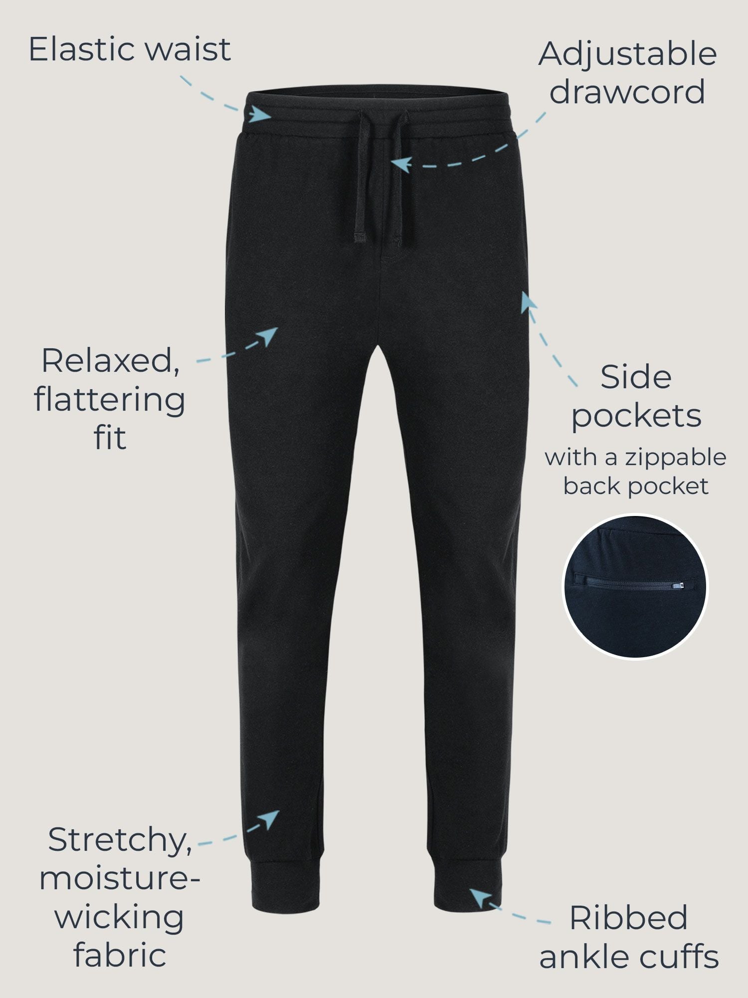 Black + Charcoal Day Off Jogger 2-Pack