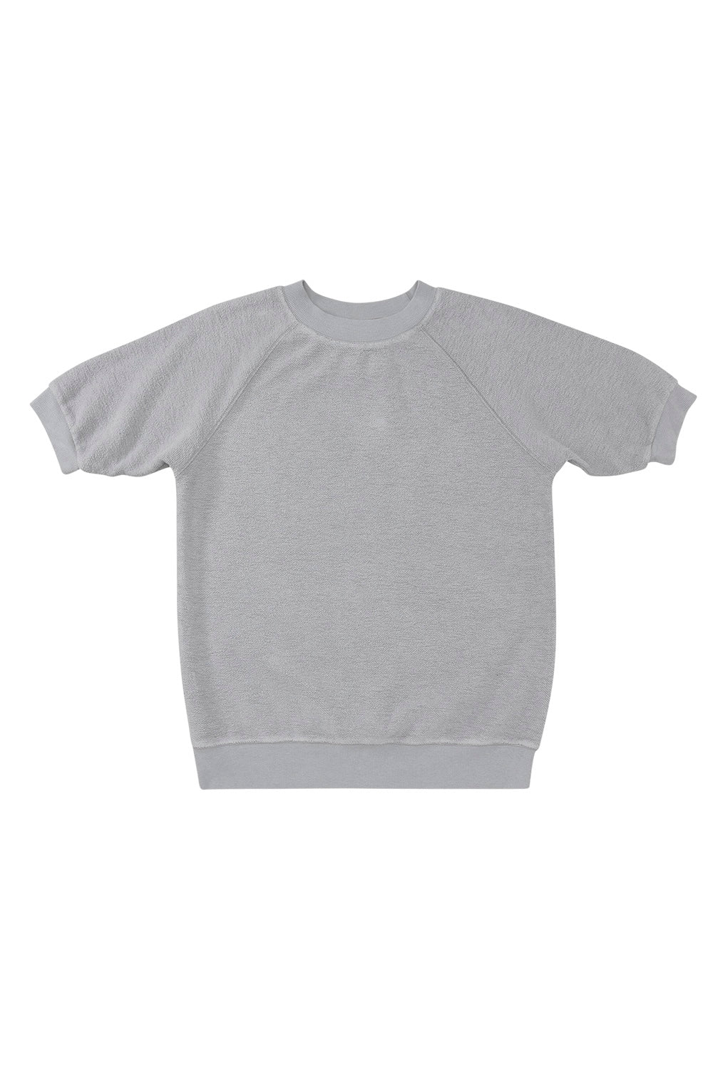 Heathered Short Sleeve Raglan Sherpa Sweatshirt