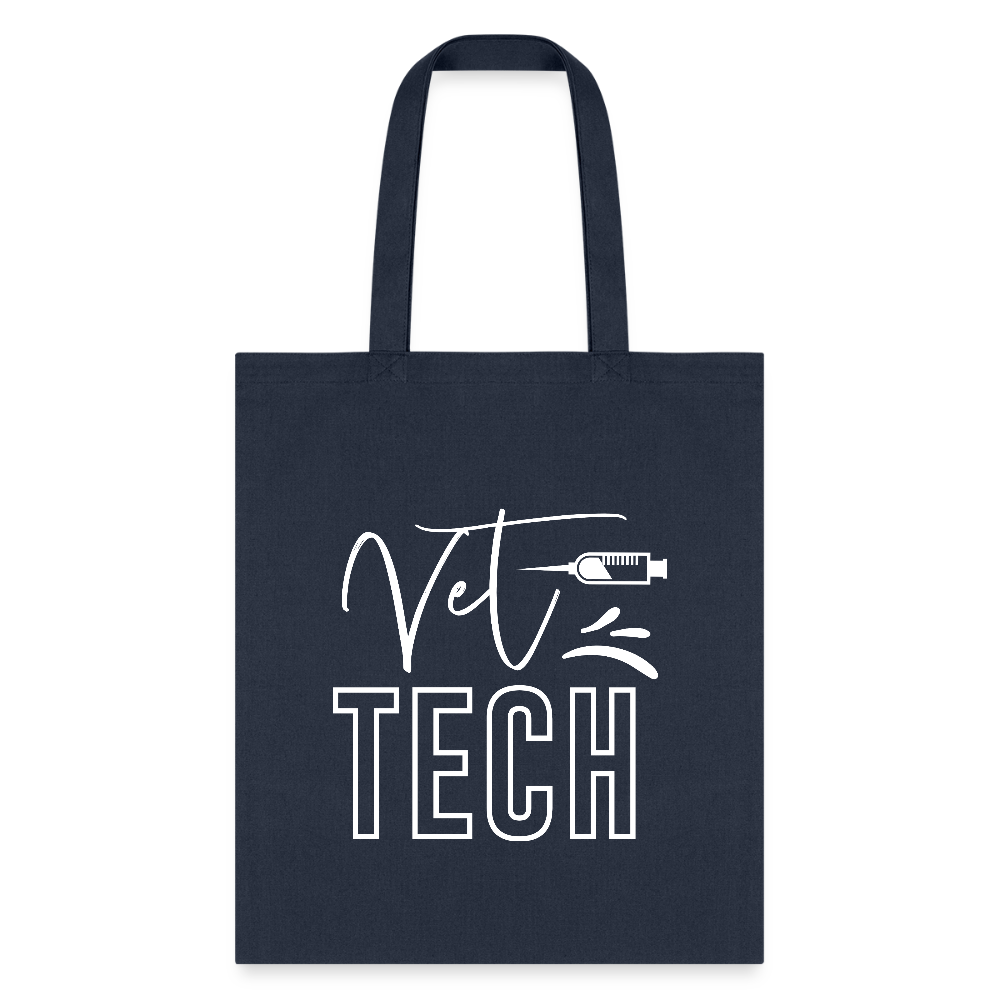 Vet Tech Needle Tote Bag - Durable Canvas Medical Tote for Veterinary Professionals