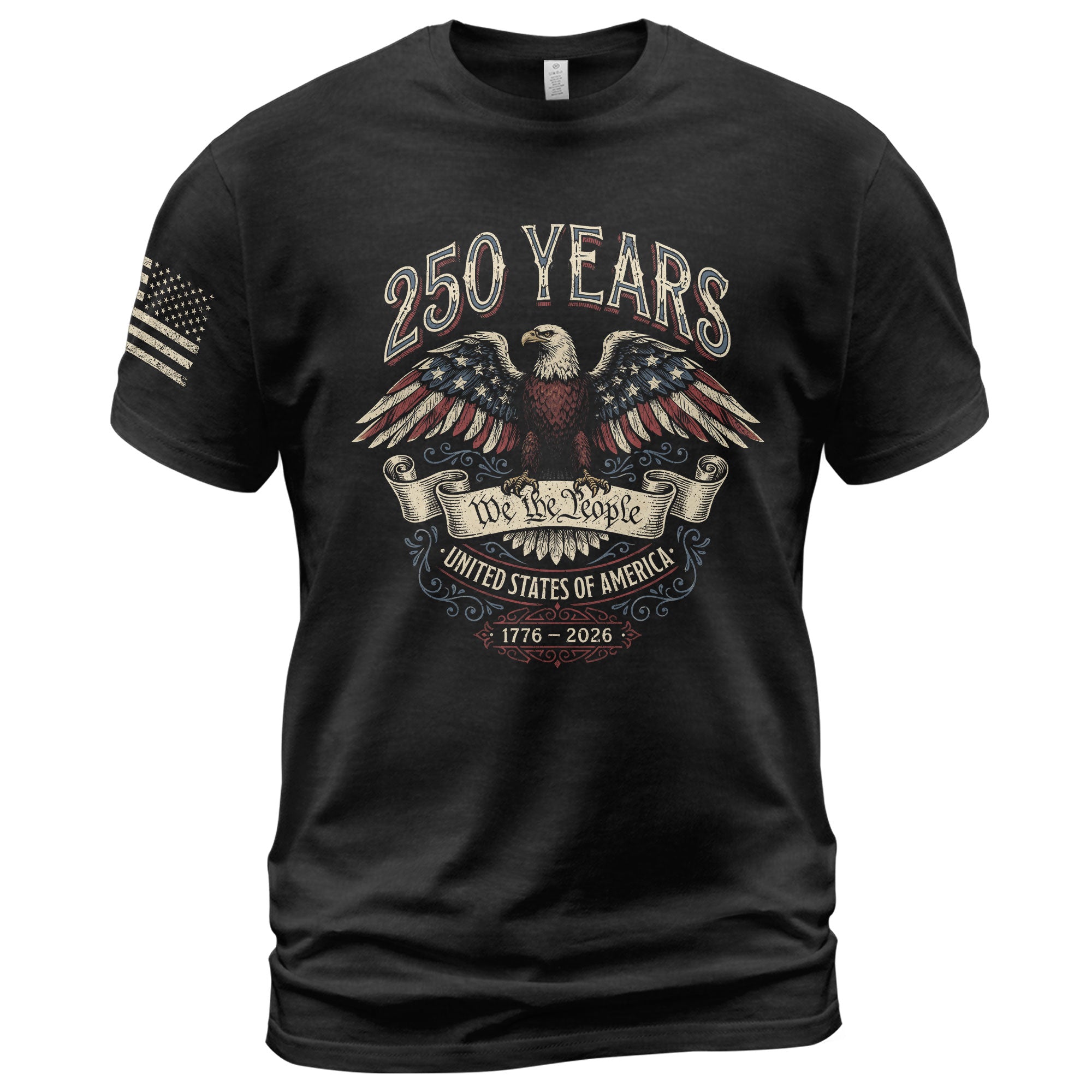 250 Years America Anniversary Shirt 1776–2026 Past and Present American Eagle Design