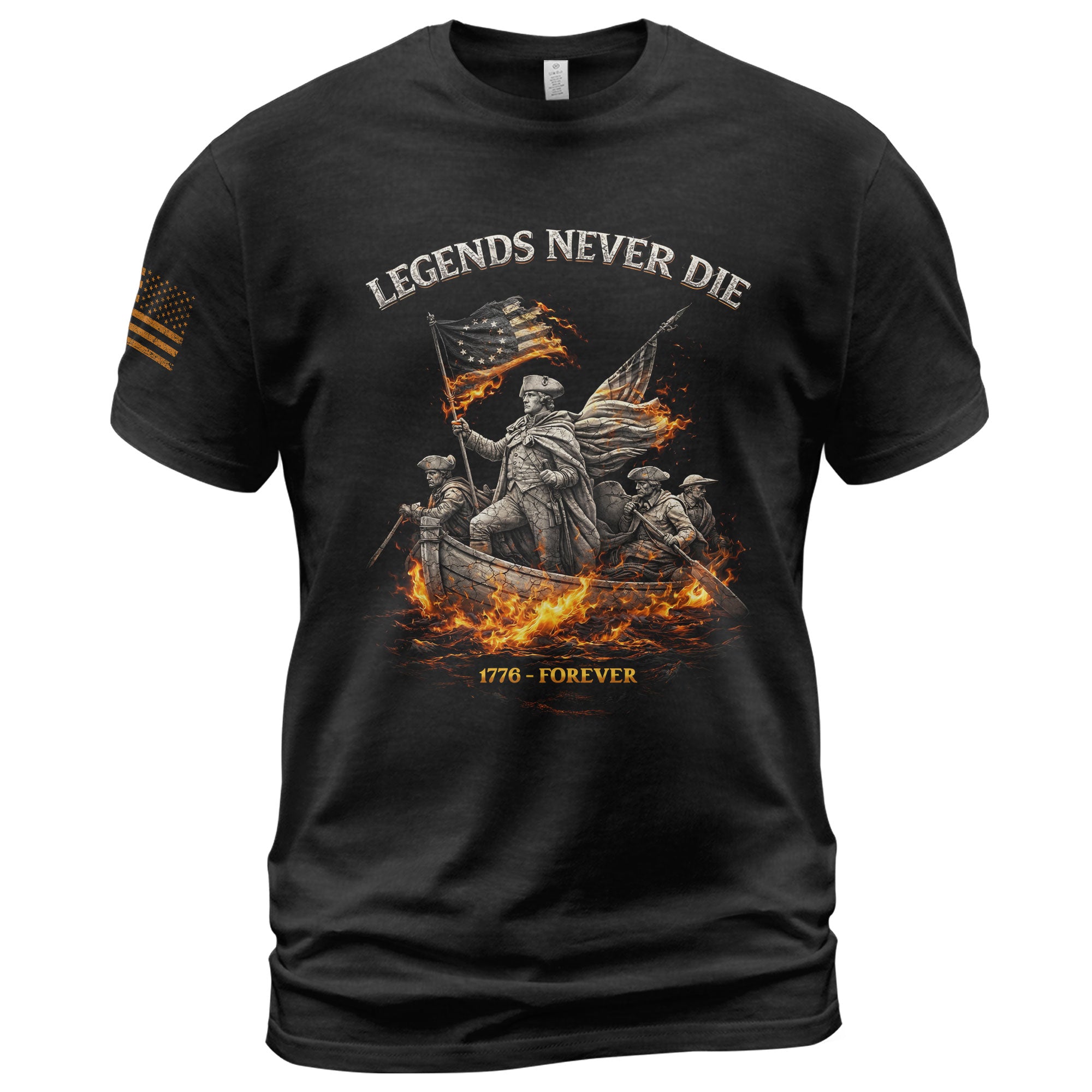 America 250th Anniversary T-Shirt 1776-2026 – Legends Never Die George Washington Retro Tee