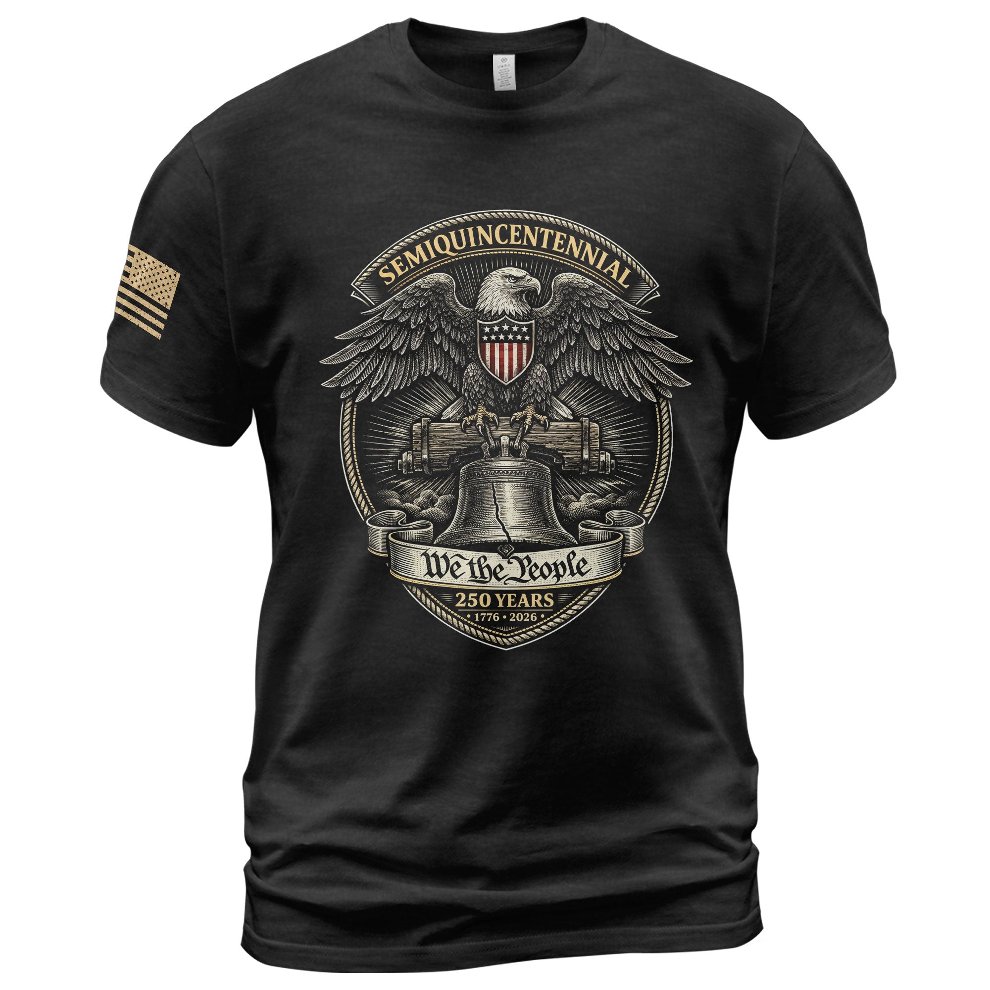 America 250th Anniversary T-Shirt (1776-2026) – We The People, Liberty Bell & Eagle Patriotic Tee