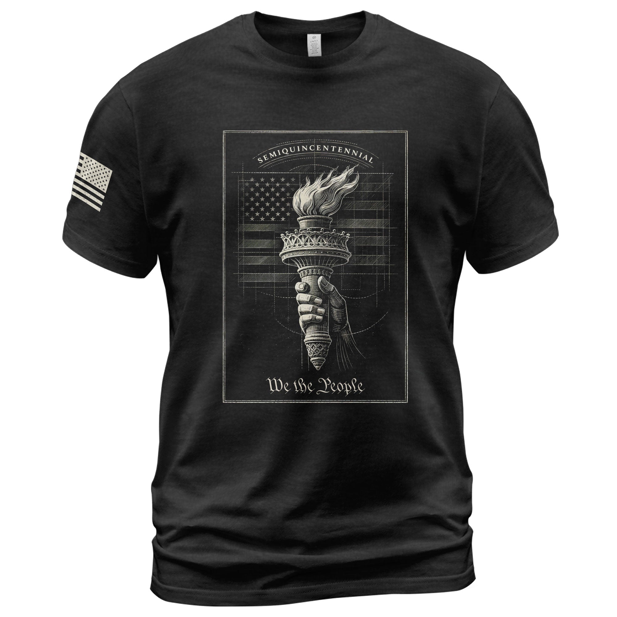 America 250th Anniversary T-Shirt 1776-2026 – We The People Liberty Torch Retro Hoodie Tee