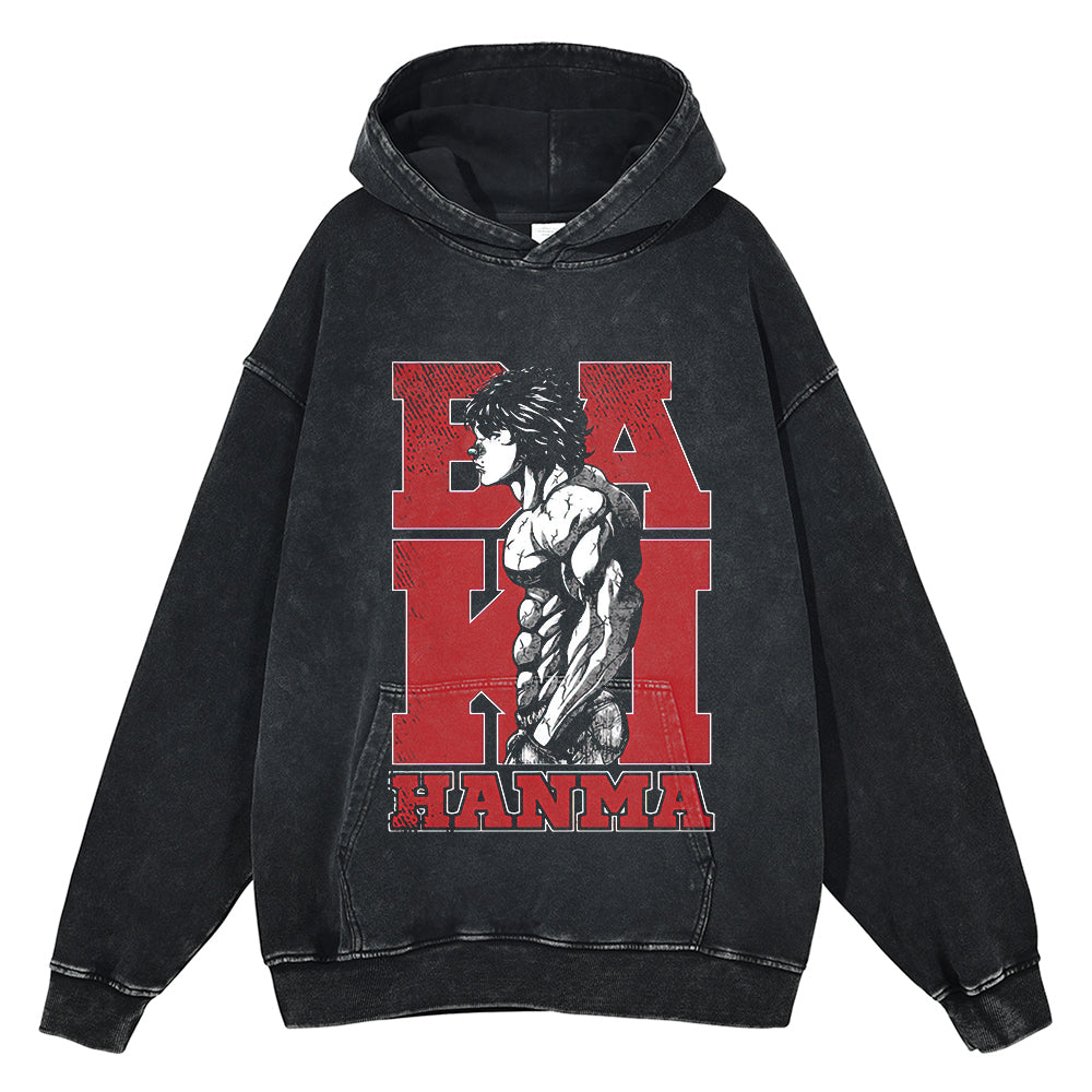 Baki Hanma "The Warrior’s Heart" Vintage Hoodie