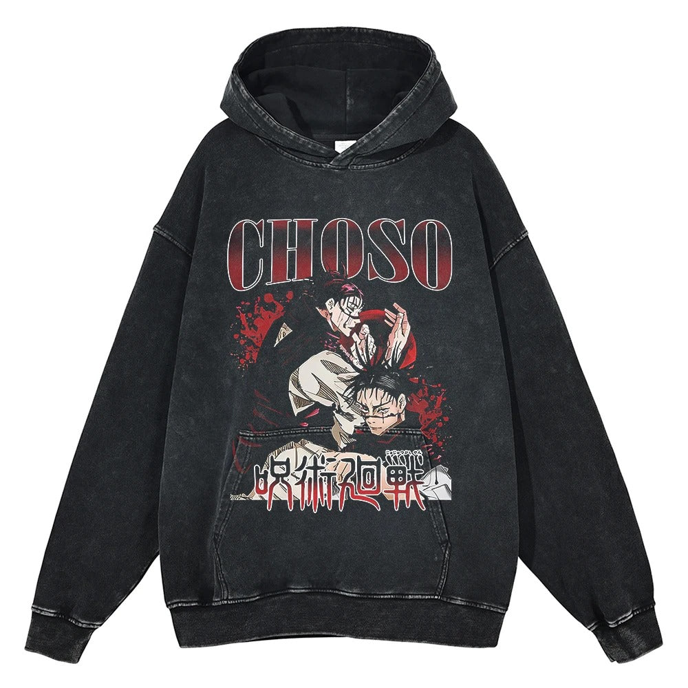 Choso Blood Mark Surge Vintage Hoodie
