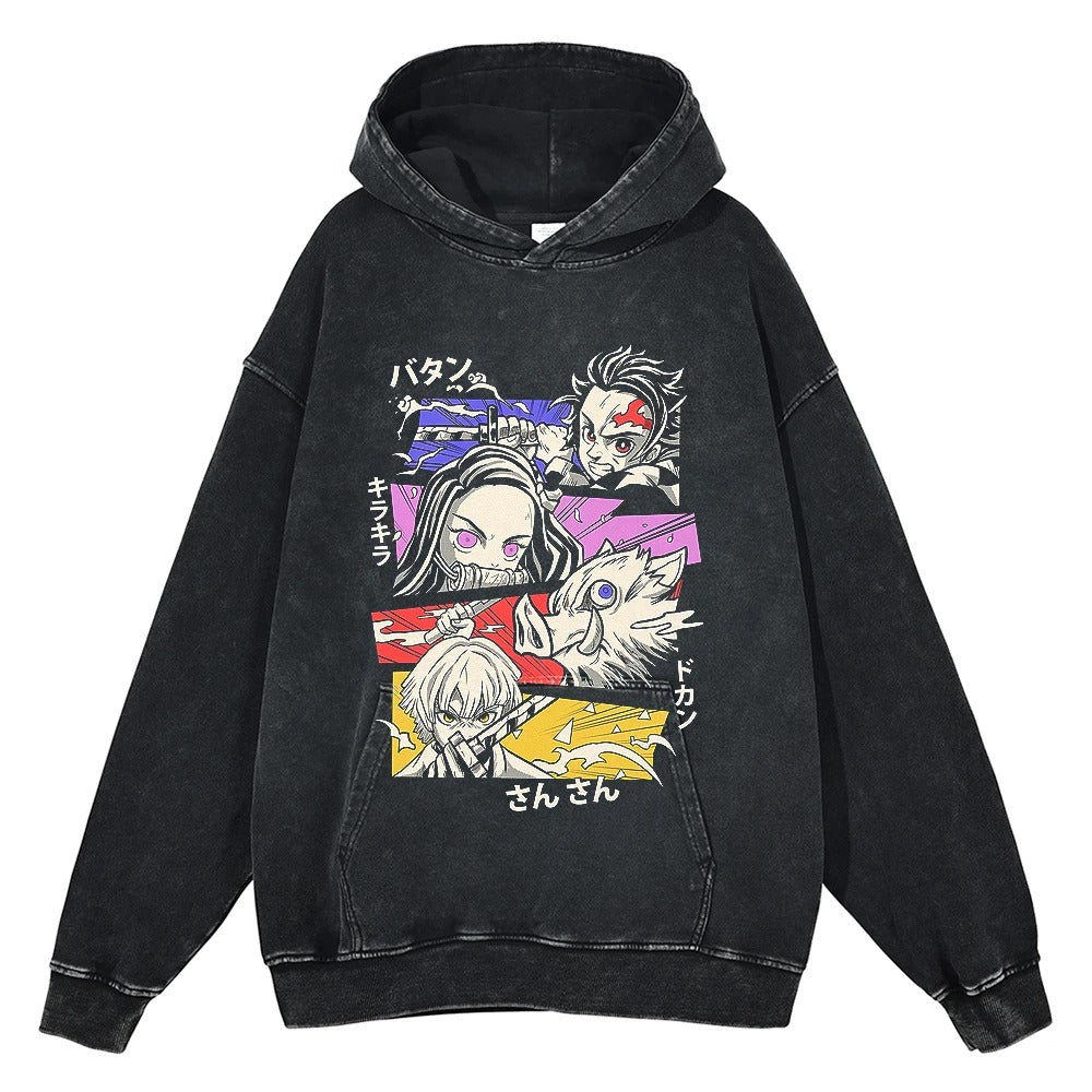 Demon Slayer Fav 4 Vintage Hoodie