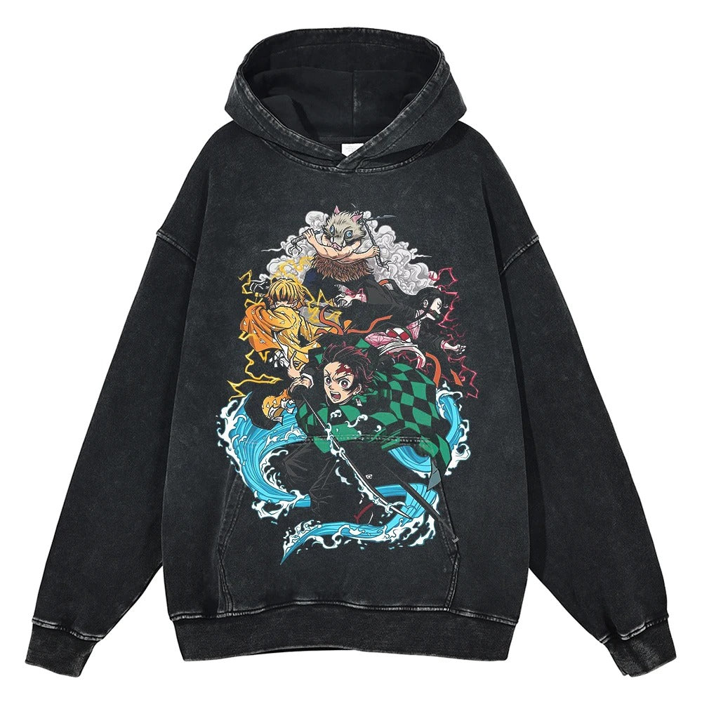 Demon Slayer Vintage Hoodie