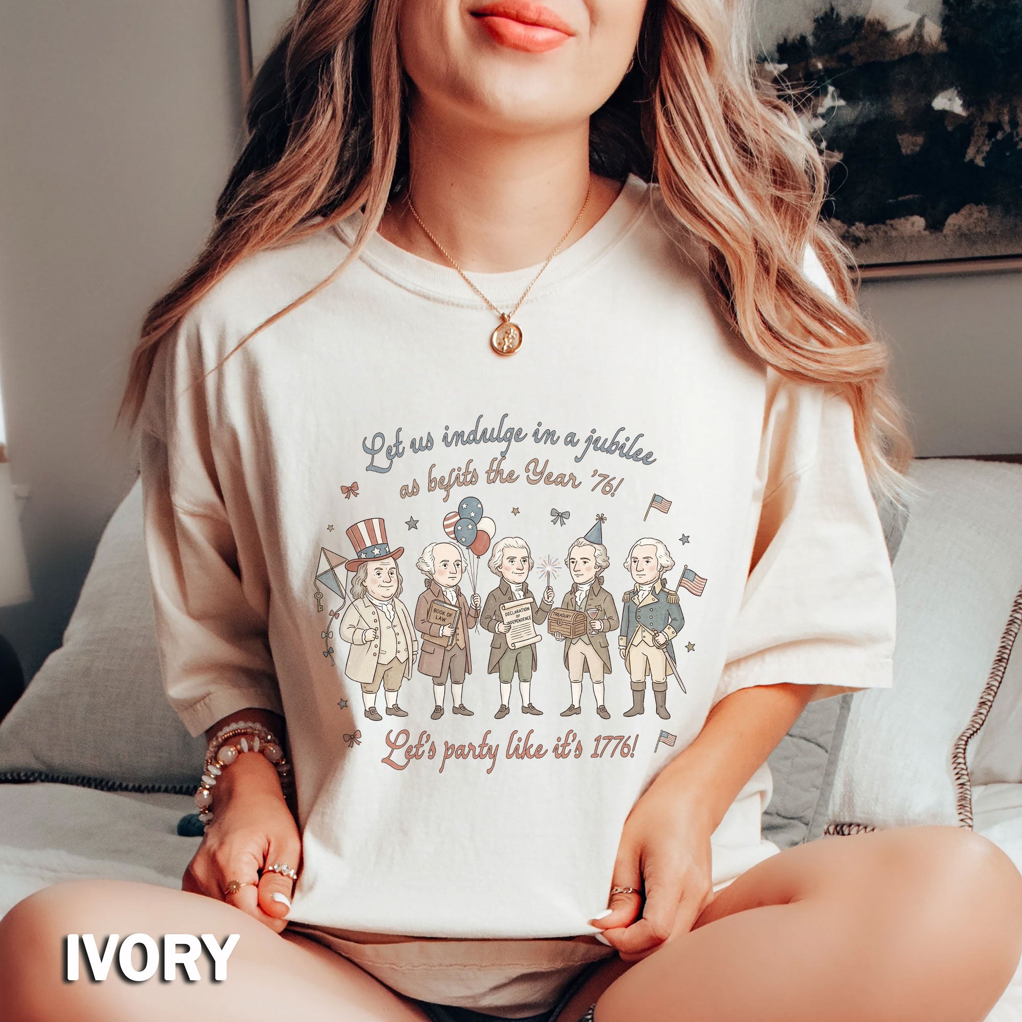 Funny Founding Fathers Shirt Let's Party Like It's 1776 Patriotic 250 Years