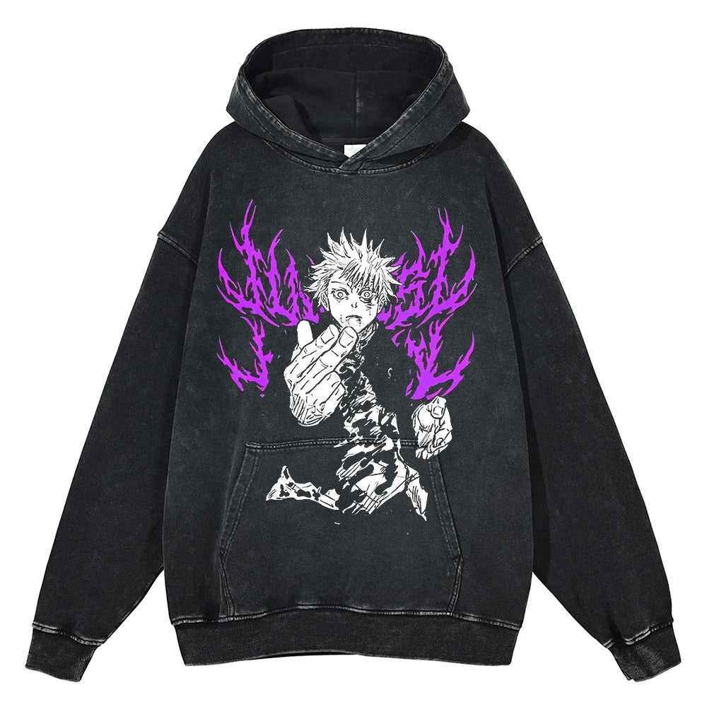 Gojo "Hollow Purple" Vintage Hoodie