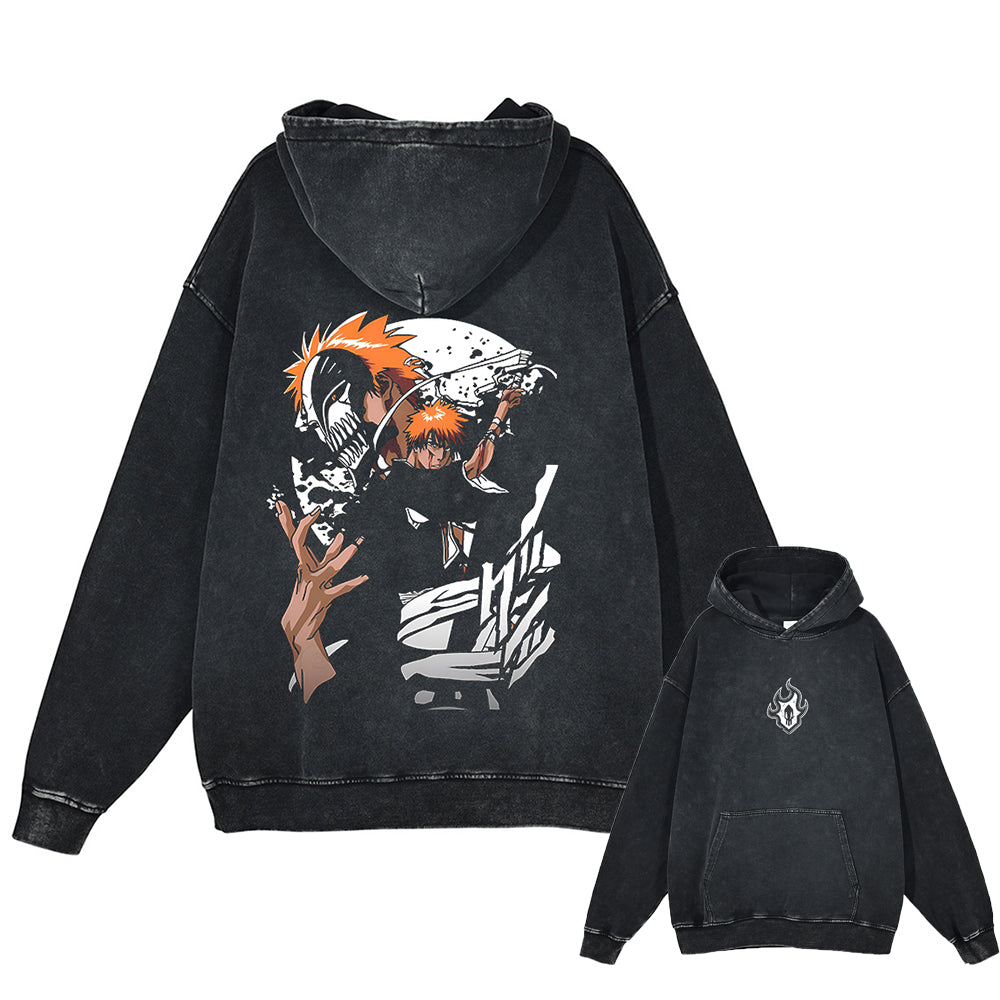 Ichigo Kurosaki "Strength" Vintage Hoodie
