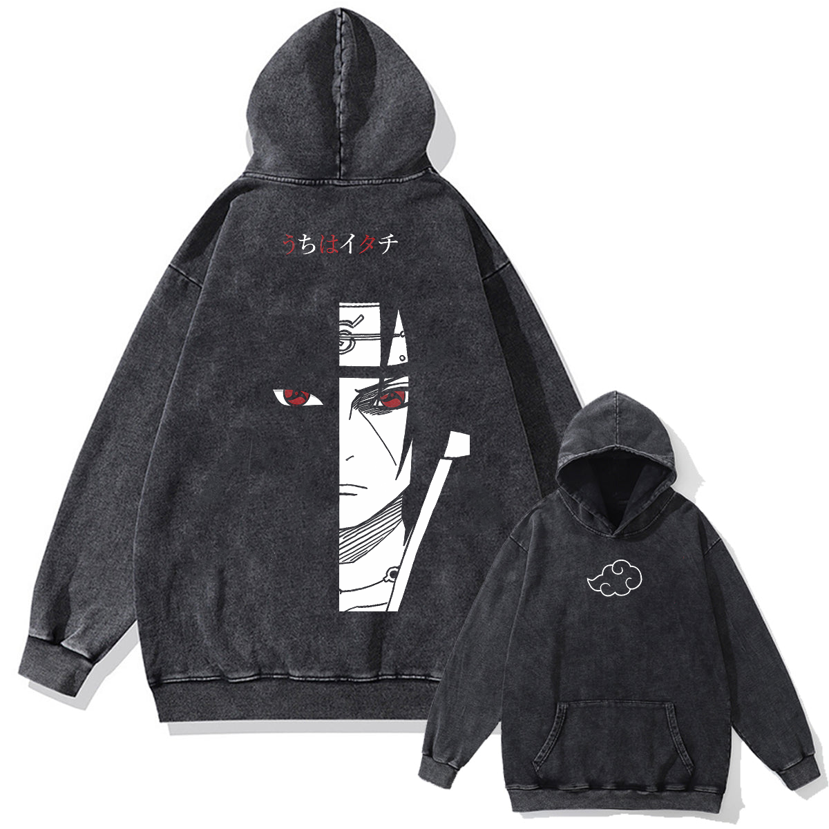 Itachi Uchiha "Mirror of Truth" Vintage Hoodie