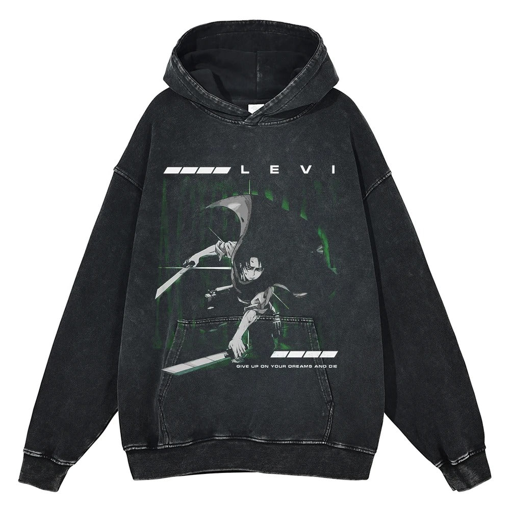 Levi "Humanity's Strongest" Vintage Hoodie