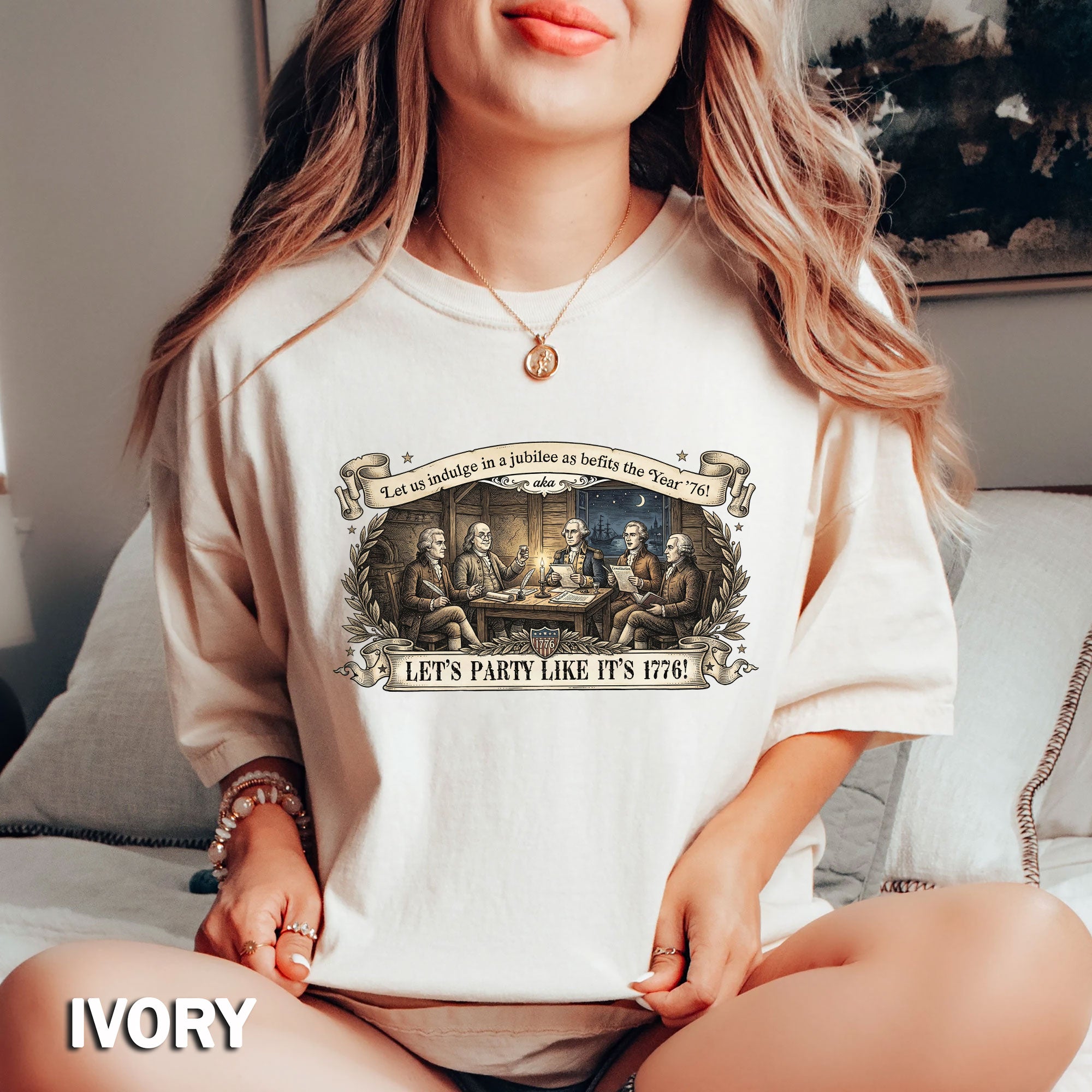 Patriotic Founding Fathers Shirt 1776 Vintage American History Party