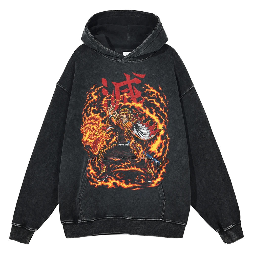 Rengoku "Ninth Form" Vintage Hoodie