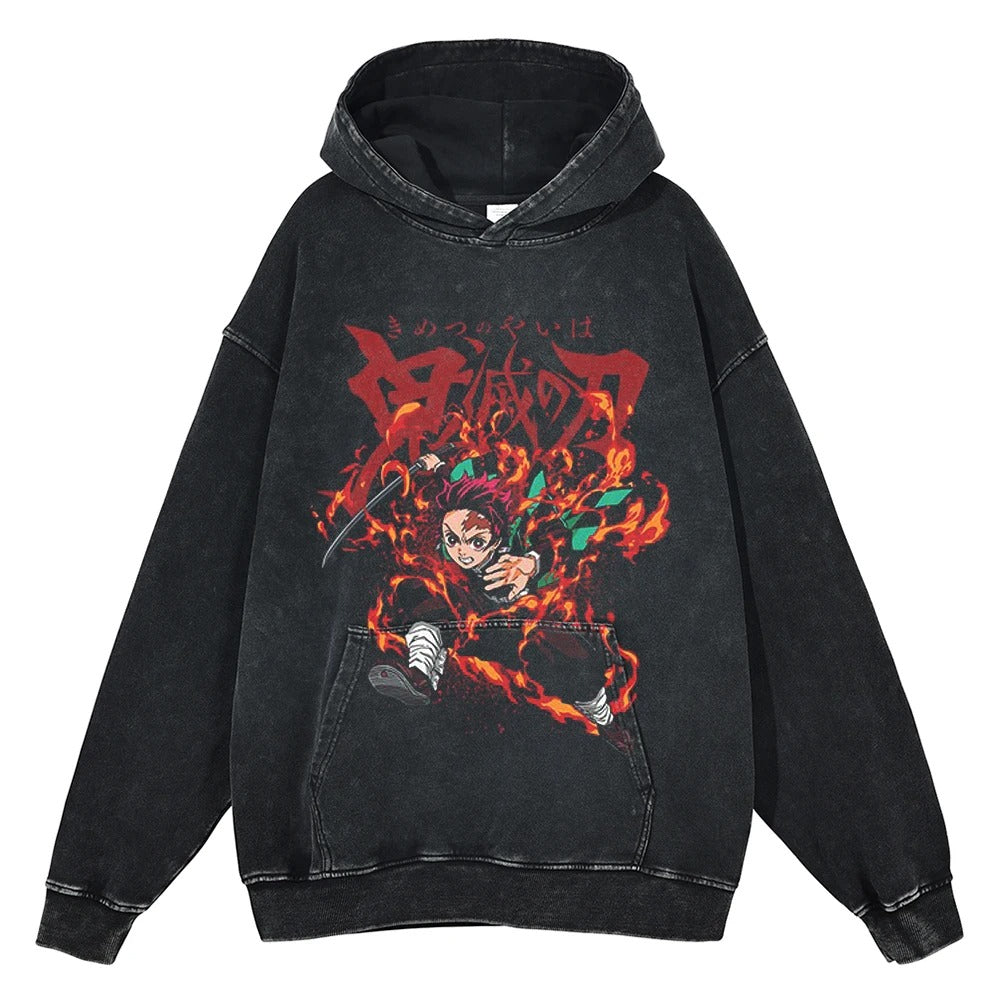 Tanjiro Kamado Vintage Hoodie