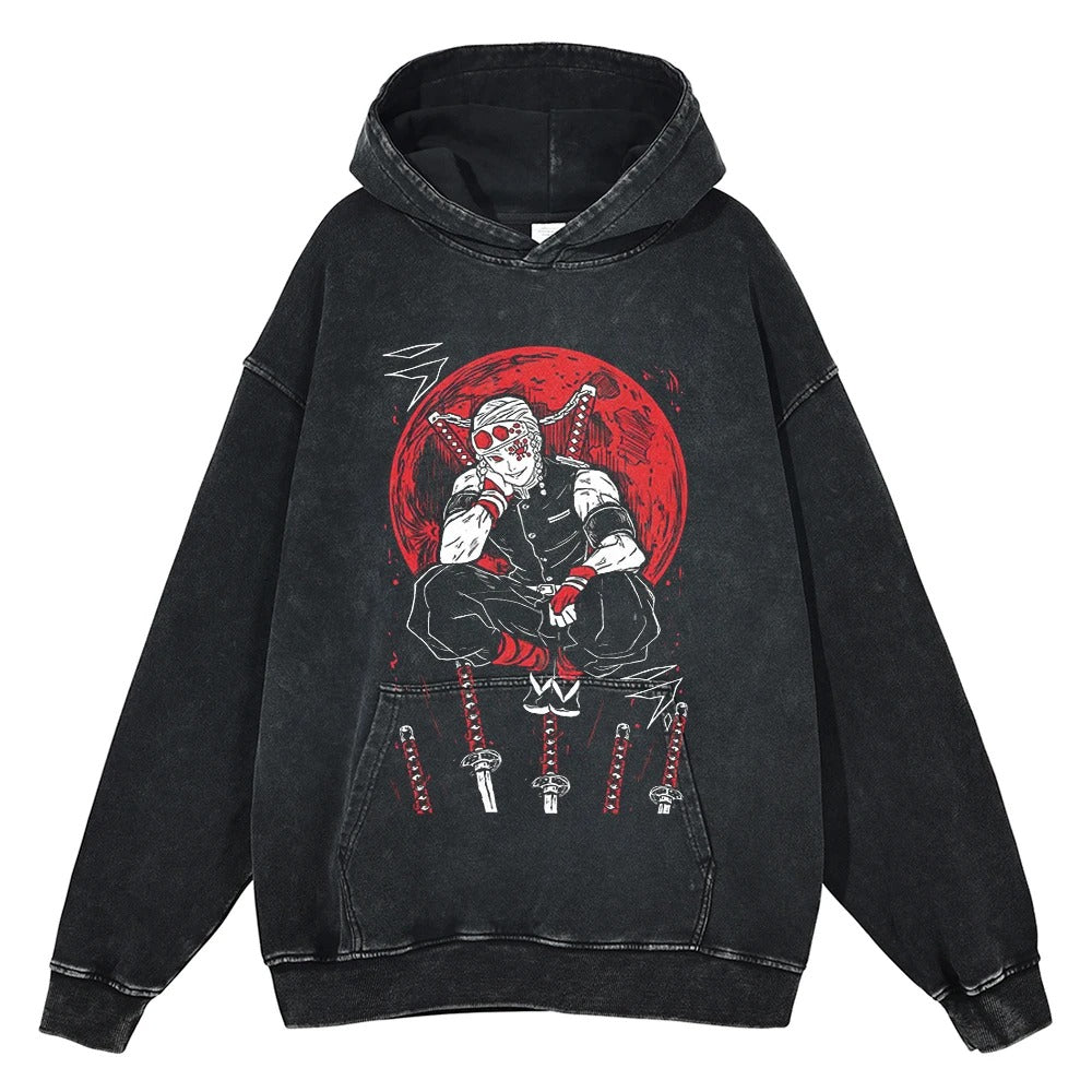 Tengen Uzui Vintage Hoodie