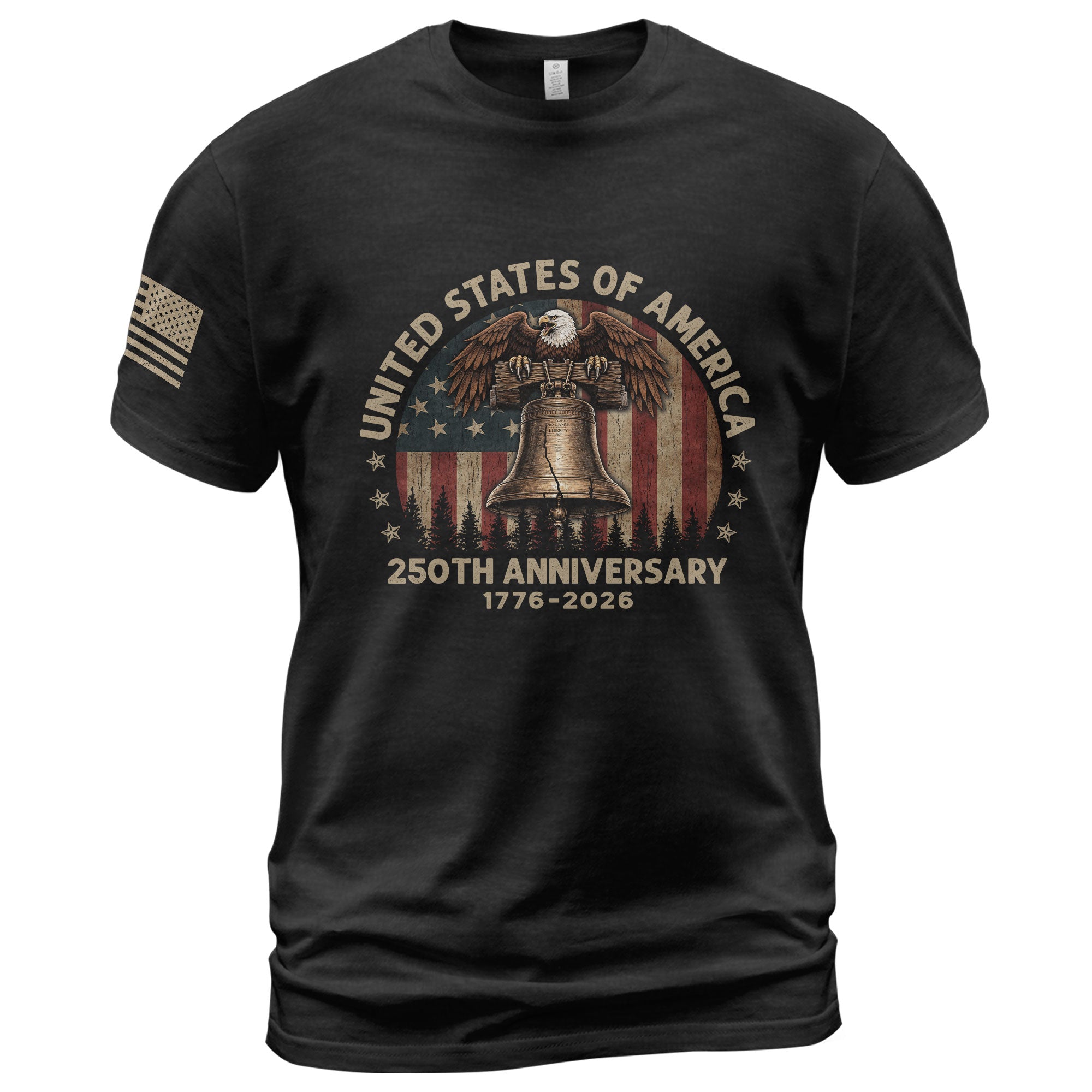 United States of 250 Years America Anniversary Shirt 1776-2026 Eagle Liberty Bell Patriotic
