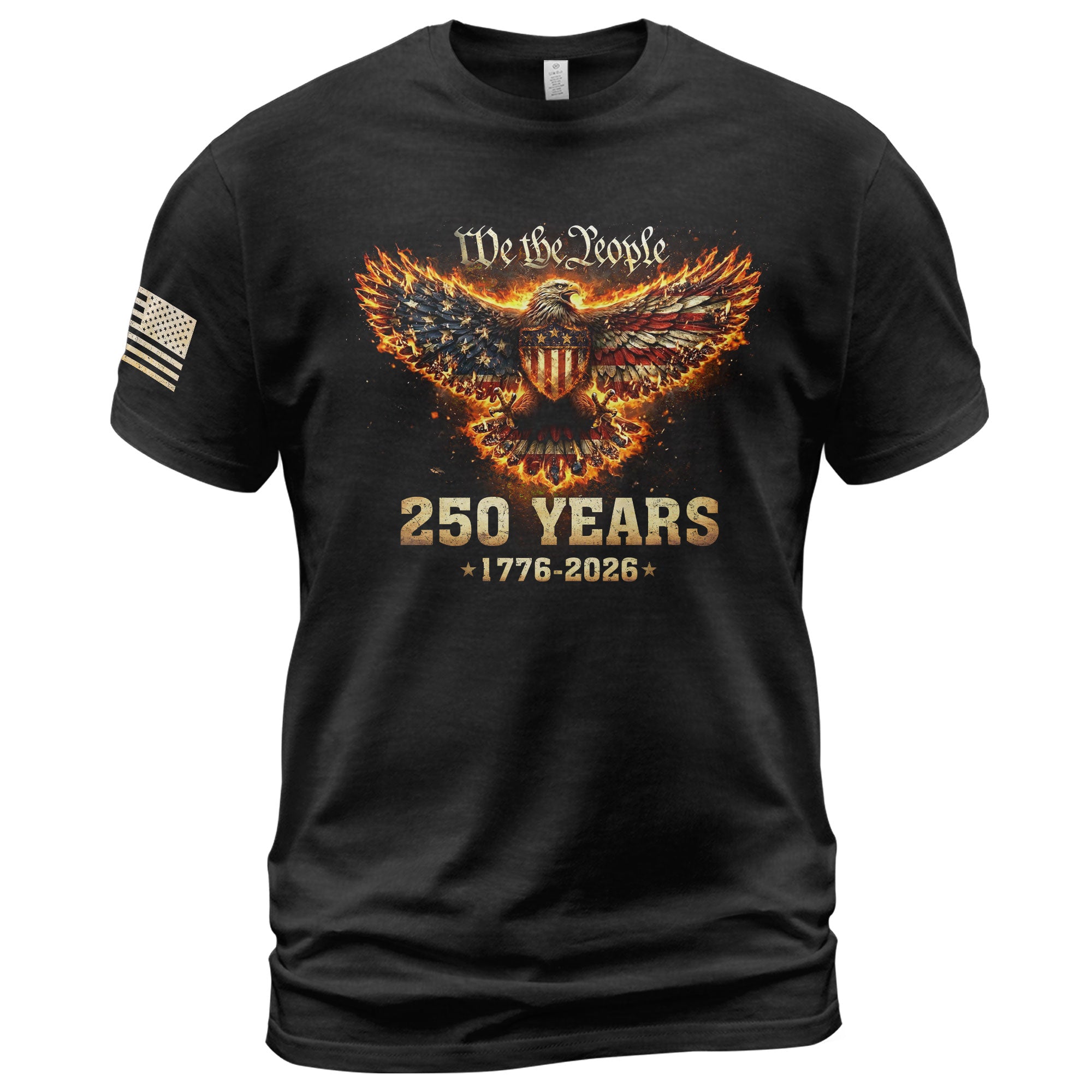 USA 250th Anniversary 250 Years Shirt 1776-2026 American Eagle We The People
