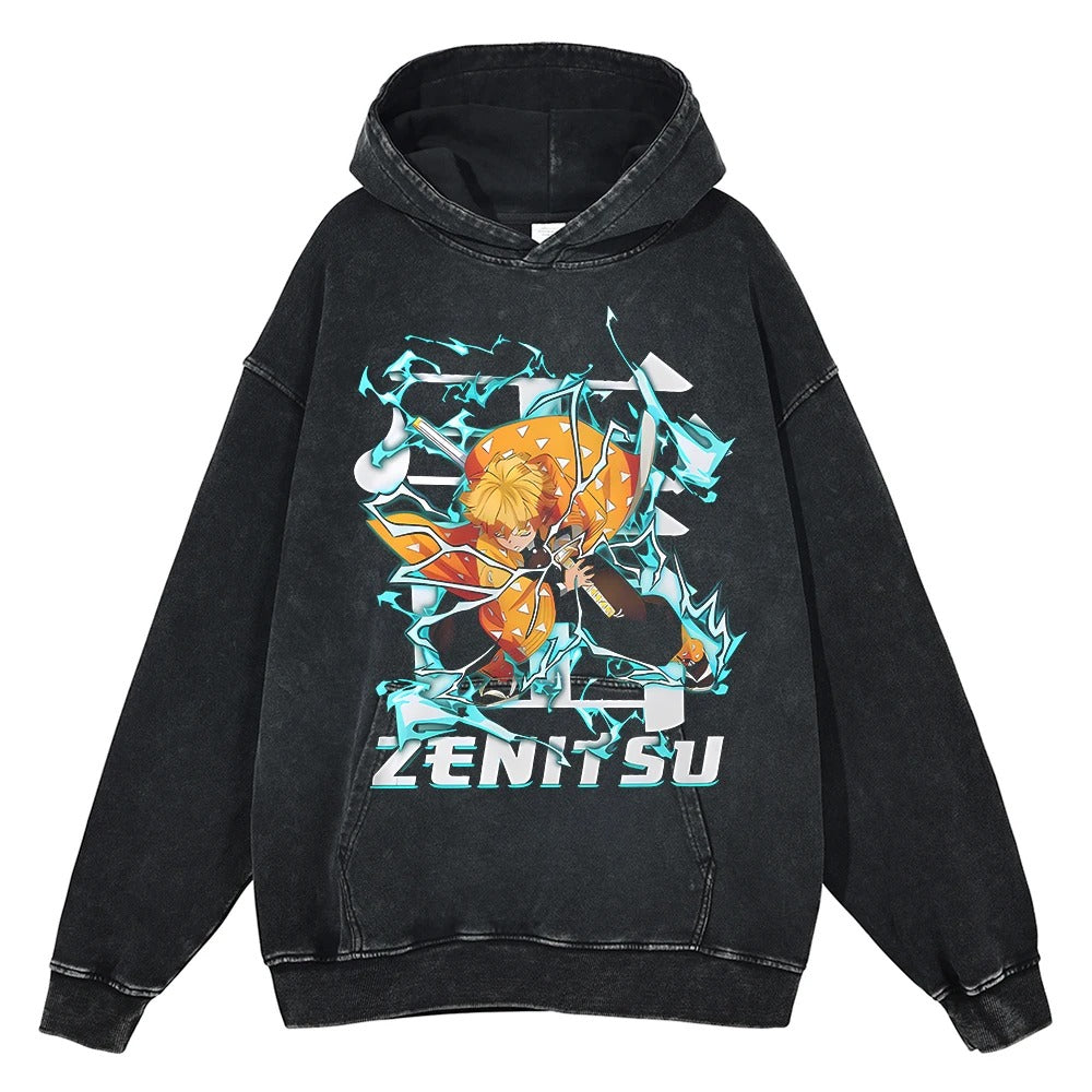 Zenitsu Agatsuma Vintage Hoodie