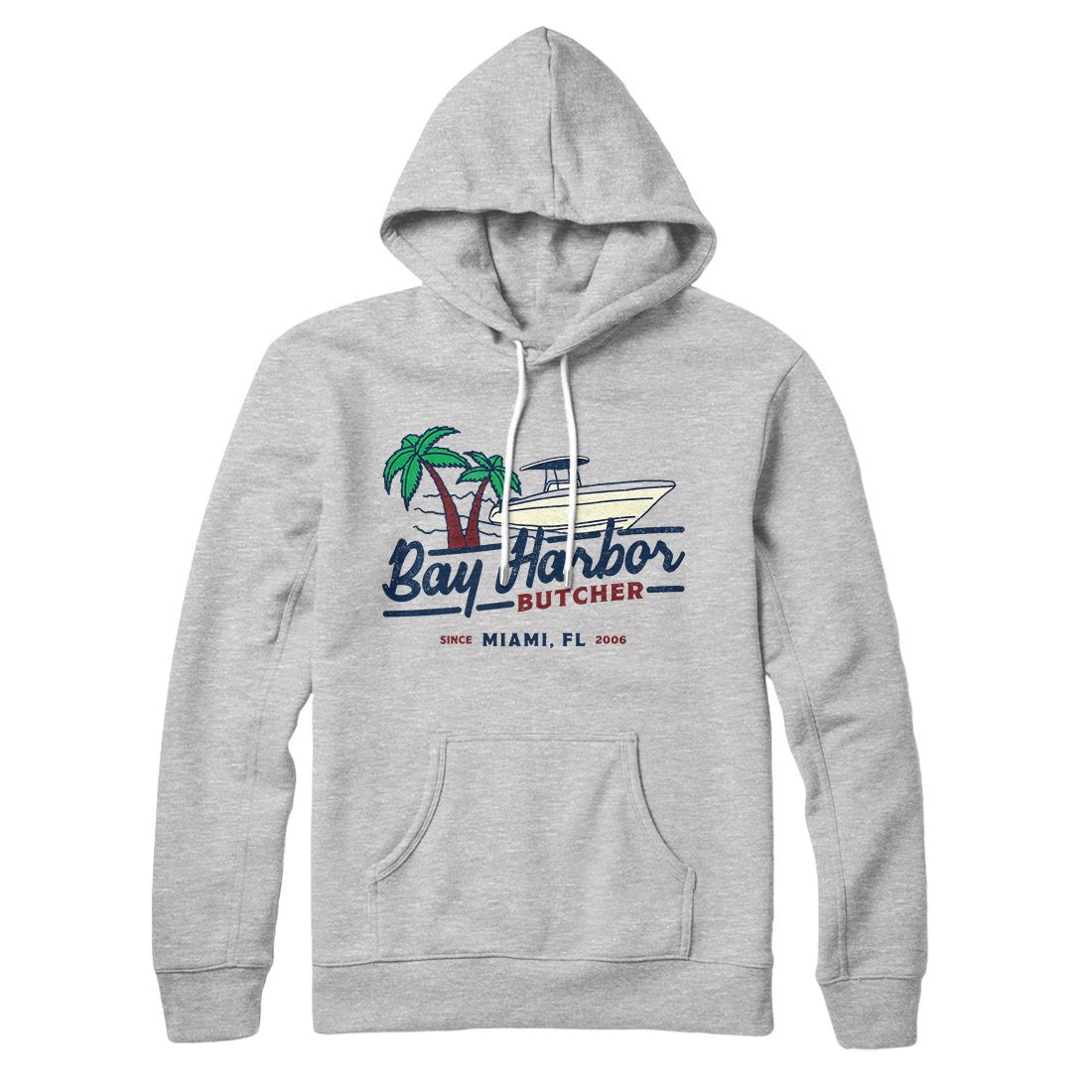 Bay Harbor Butcher Unisex Pullover Hoodie - Cotton Polyester Loose Fit Hood Kangaroo Pocket