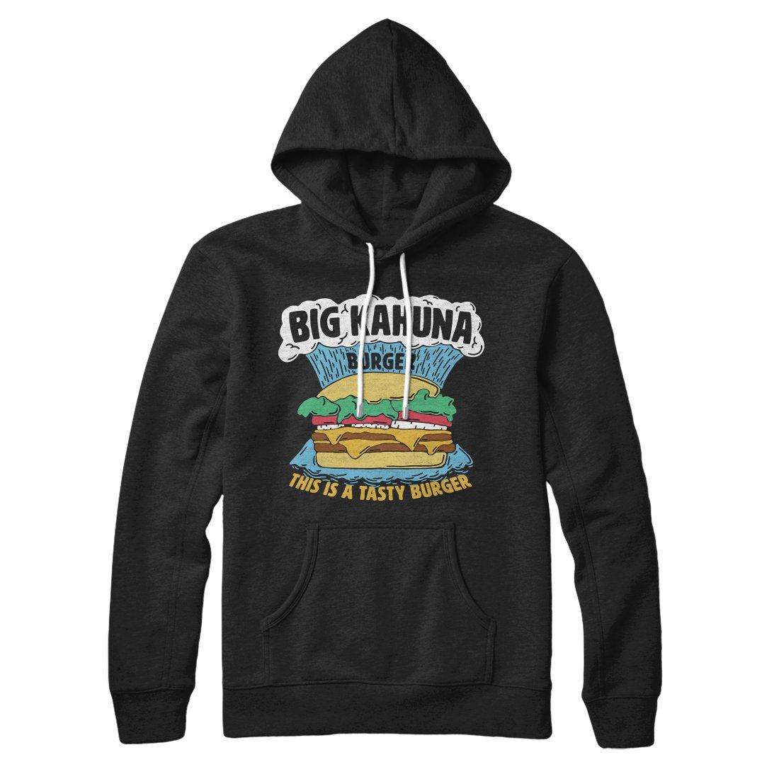 Big Kahuna Burger Unisex Pullover Hoodie - Cotton Polyester Loose Fit Hood Kangaroo Pocket