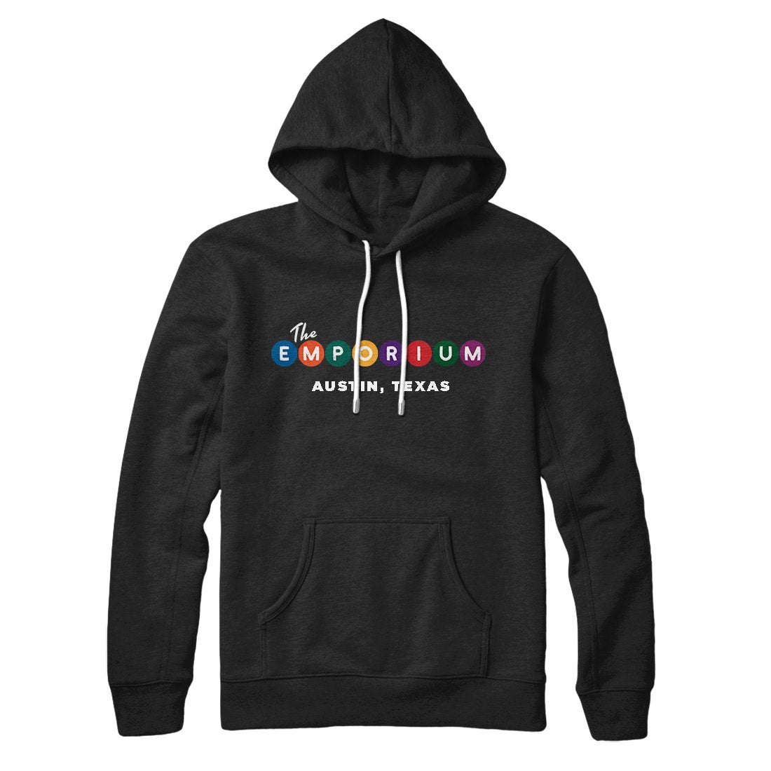 Emporium Unisex Pullover Hoodie - Cotton Polyester Blend, Loose Fit, Kangaroo Pocket