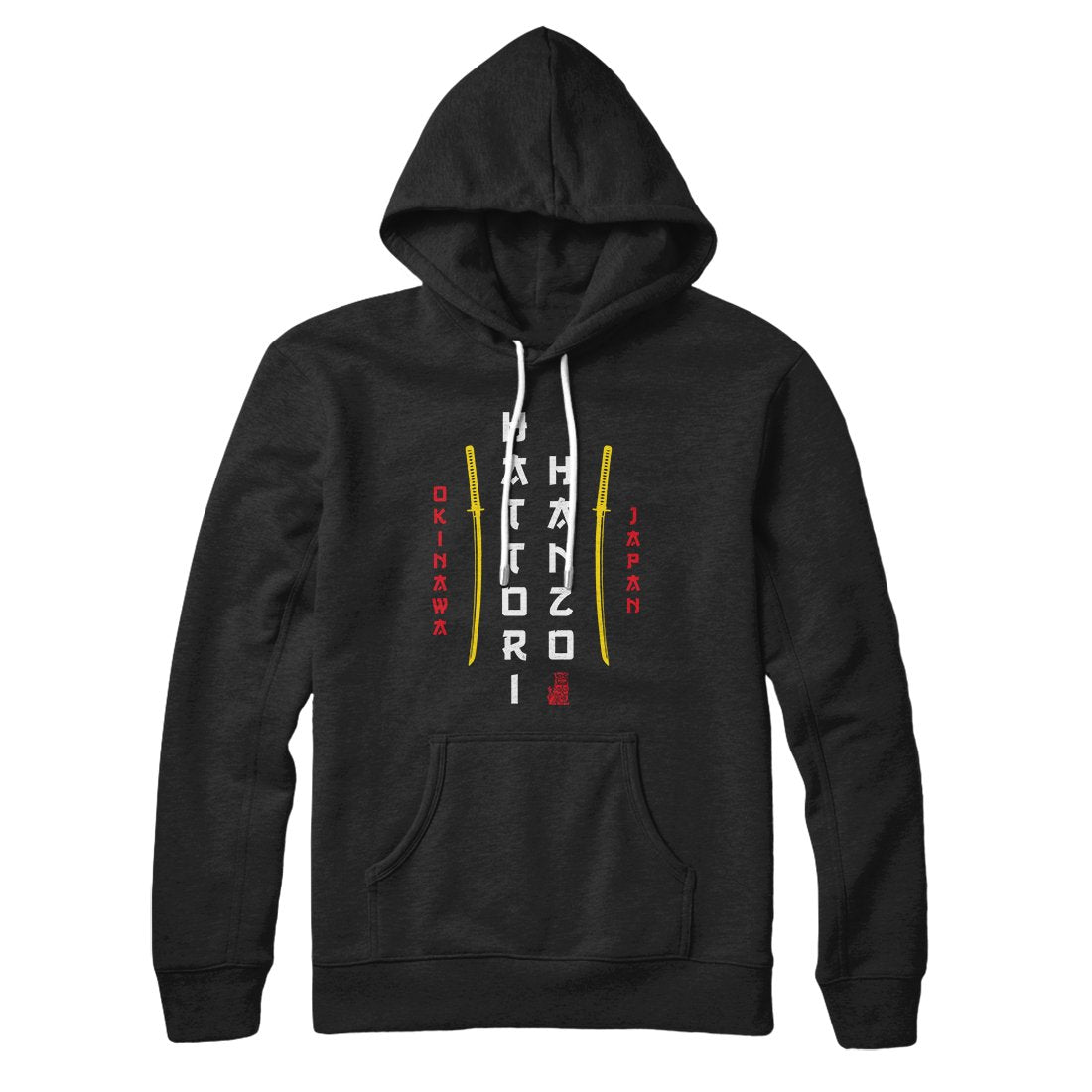 Hattori Hanzo Unisex Hoodie - Cotton Polyester Pullover with Hood and Kangaroo Pocket