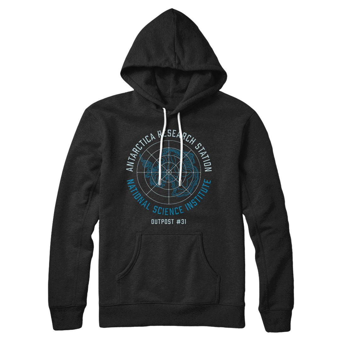 Outpost 31 Unisex Pullover Hoodie - Cotton Polyester Blend, Hood, Kangaroo Pocket