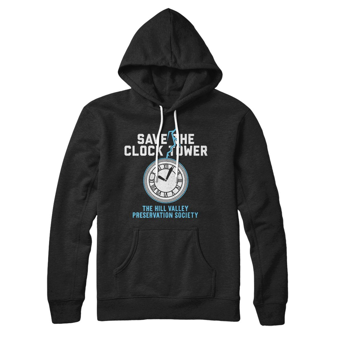 Save the Clock Tower Unisex Pullover Hoodie - Cotton Polyester Loose Fit