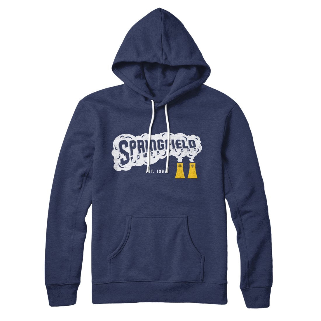 Springfield Power Plant Unisex Cotton Polyester Hoodie - Pullover with Hood and Kangaroo Pocket