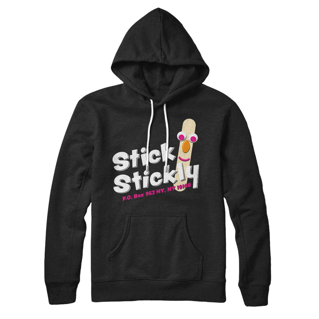 Stick Stickly Unisex Pullover Hoodie - Cotton Polyester Loose Fit Kangaroo Pocket