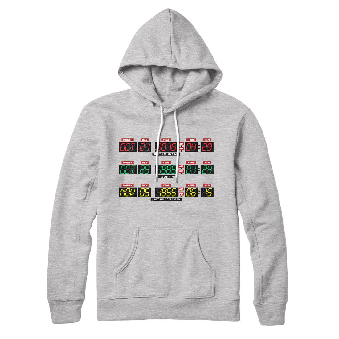 Time Machine Dashboard Unisex Hoodie - Cotton Polyester Pullover with Hood and Kangaroo Pocket