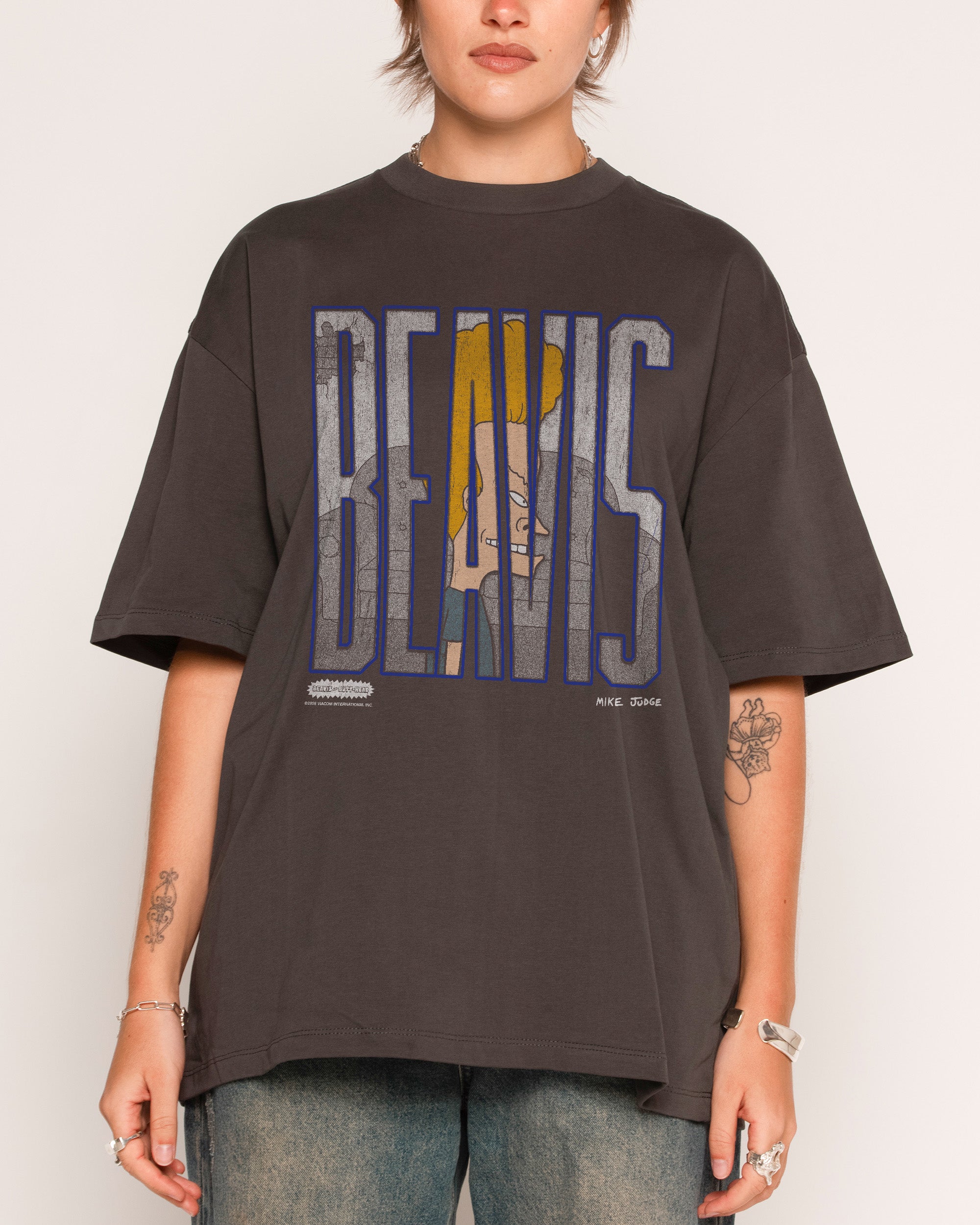 Beavis and Butt-Head Oversized Graphic Tee - Unisex 100% Combed Cotton 275gsm