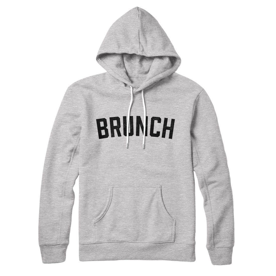 Brunch Unisex Pullover Hoodie with Kangaroo Pocket - Cotton Polyester Loose Fit