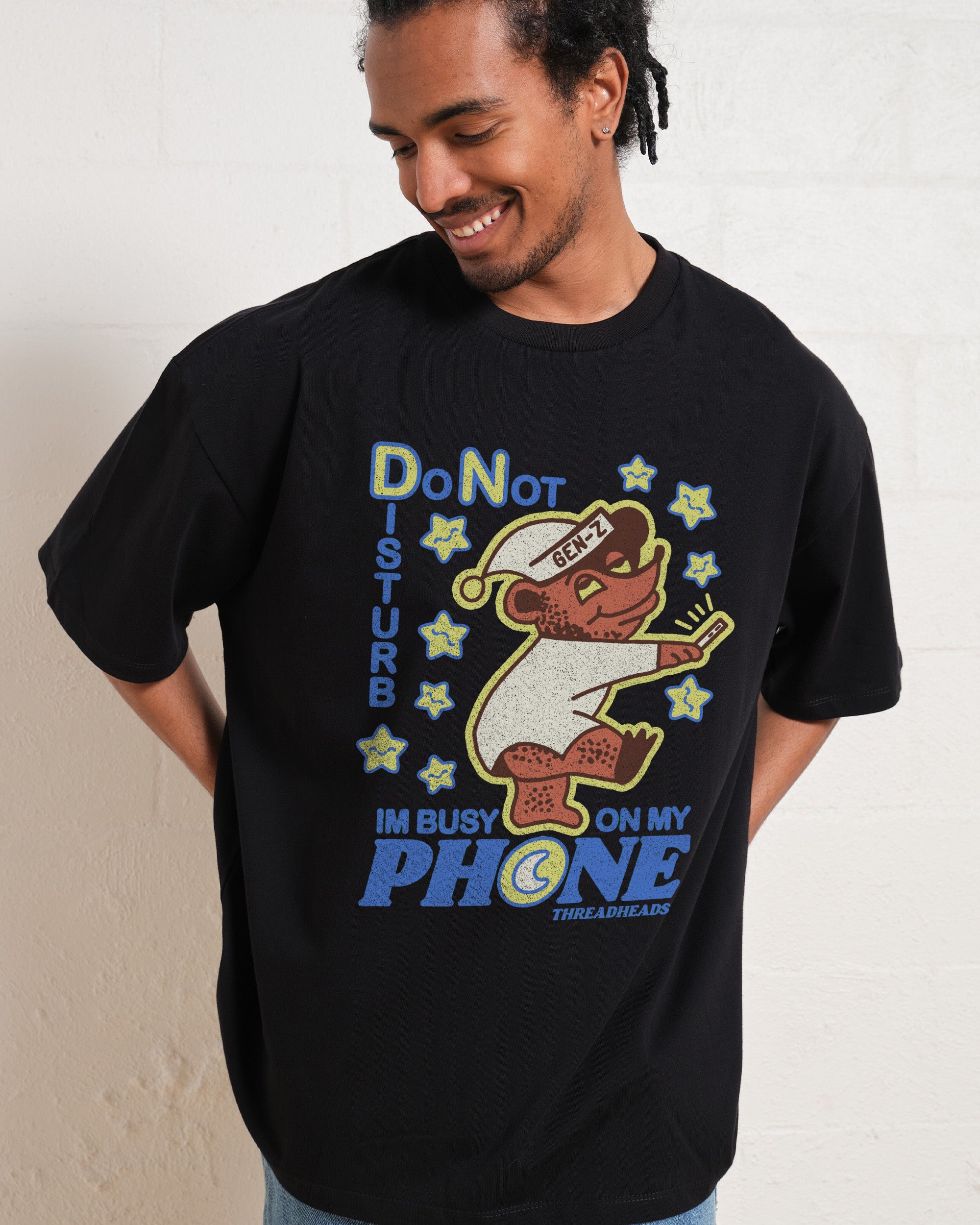 Do Not Disturb Oversized Graphic Tee Unisex 100% Combed Cotton Heavyweight T-Shirt
