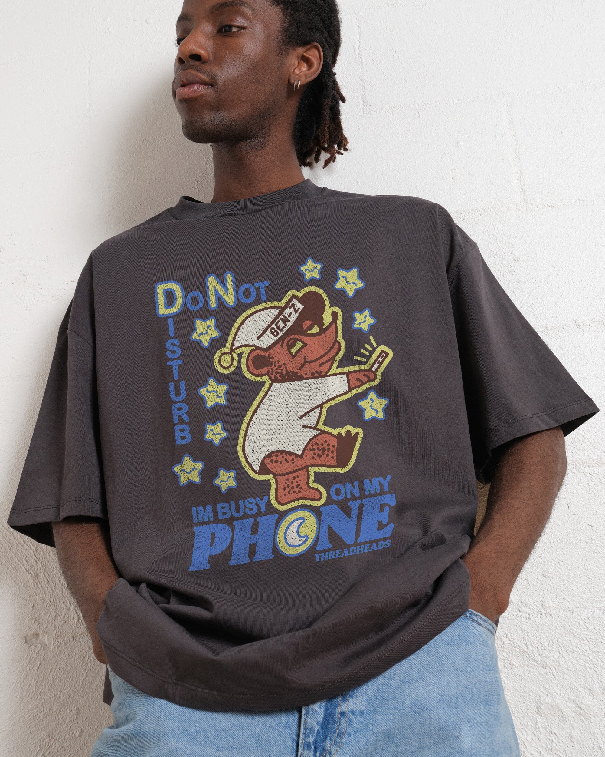 Do Not Disturb Oversized Graphic Tee Unisex 100% Combed Cotton Heavyweight T-Shirt