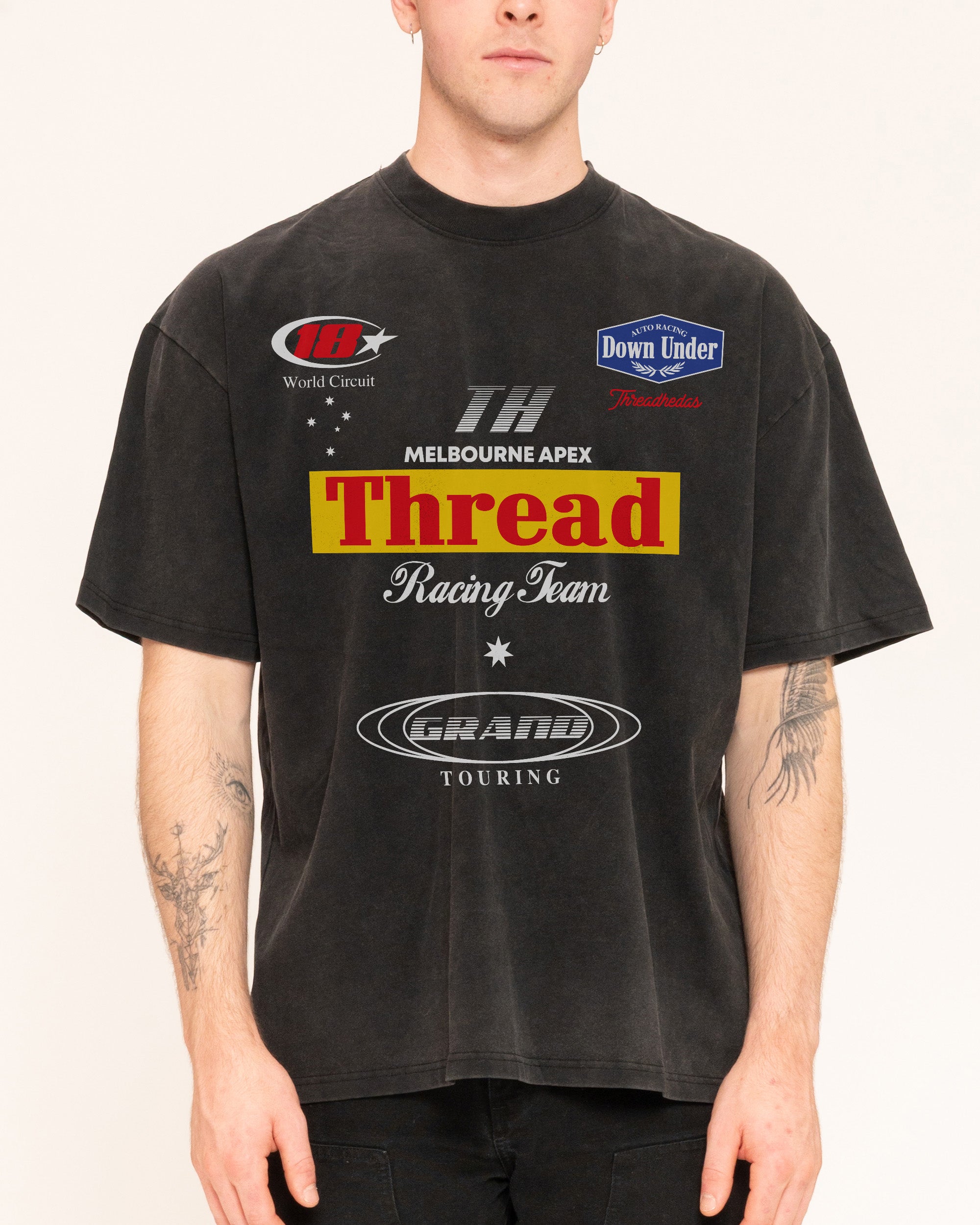 Down Under Apex Oversized Tee - Premium 100% Combed Cotton Graphic T-Shirt Unisex