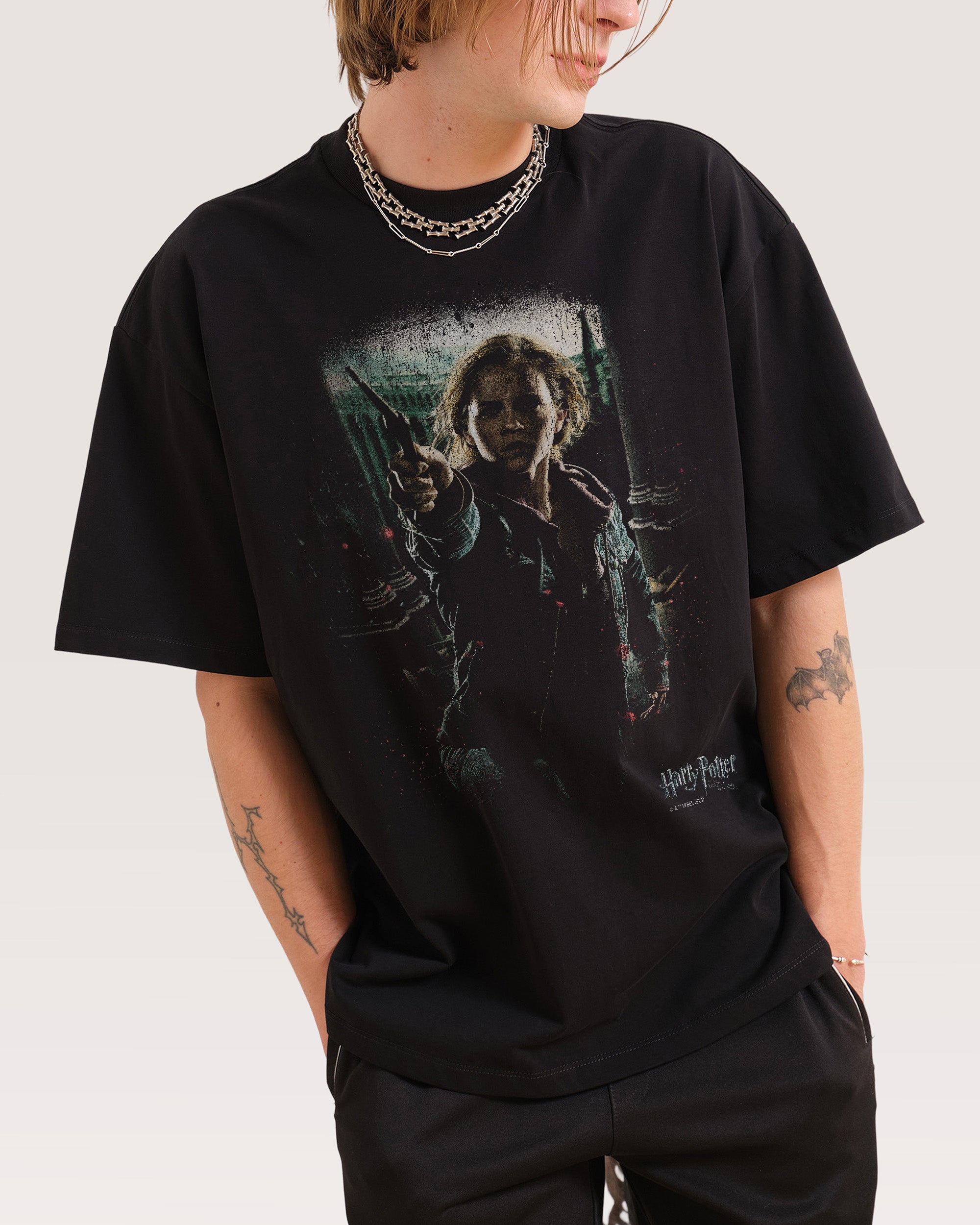 Hermione Oversized Tee - Harry Potter Premium Graphic T-Shirt