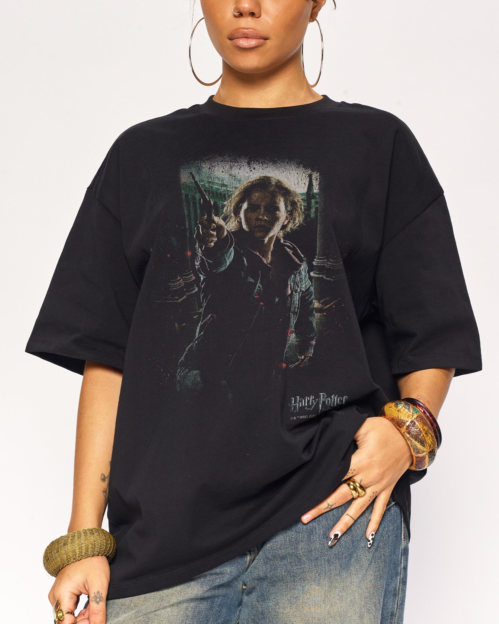 Hermione Oversized Tee - Harry Potter Premium Graphic T-Shirt