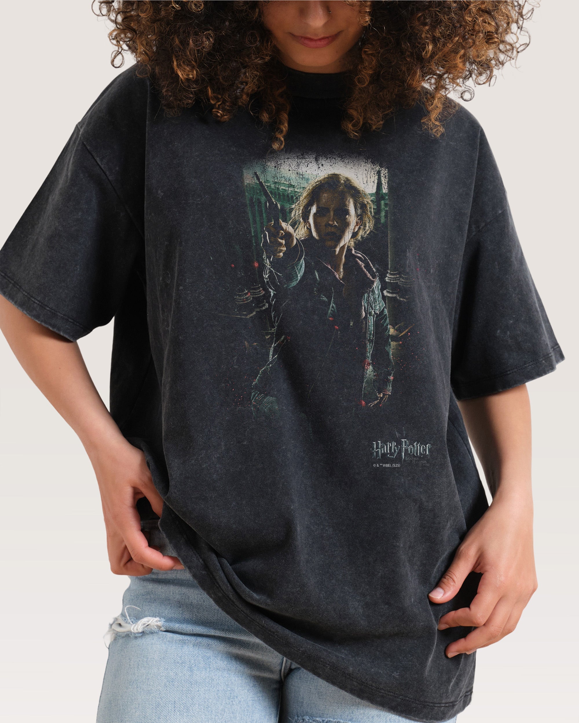 Hermione Oversized Tee - Harry Potter Premium Graphic T-Shirt