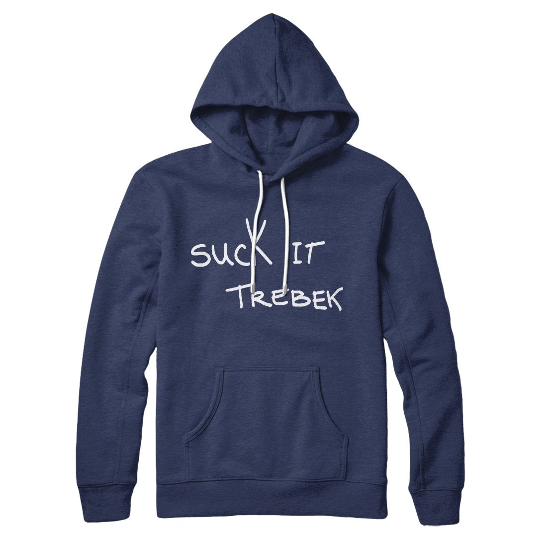 Suck it Trebek Unisex Pullover Hoodie - Cotton Polyester Loose Fit Kangaroo Pocket